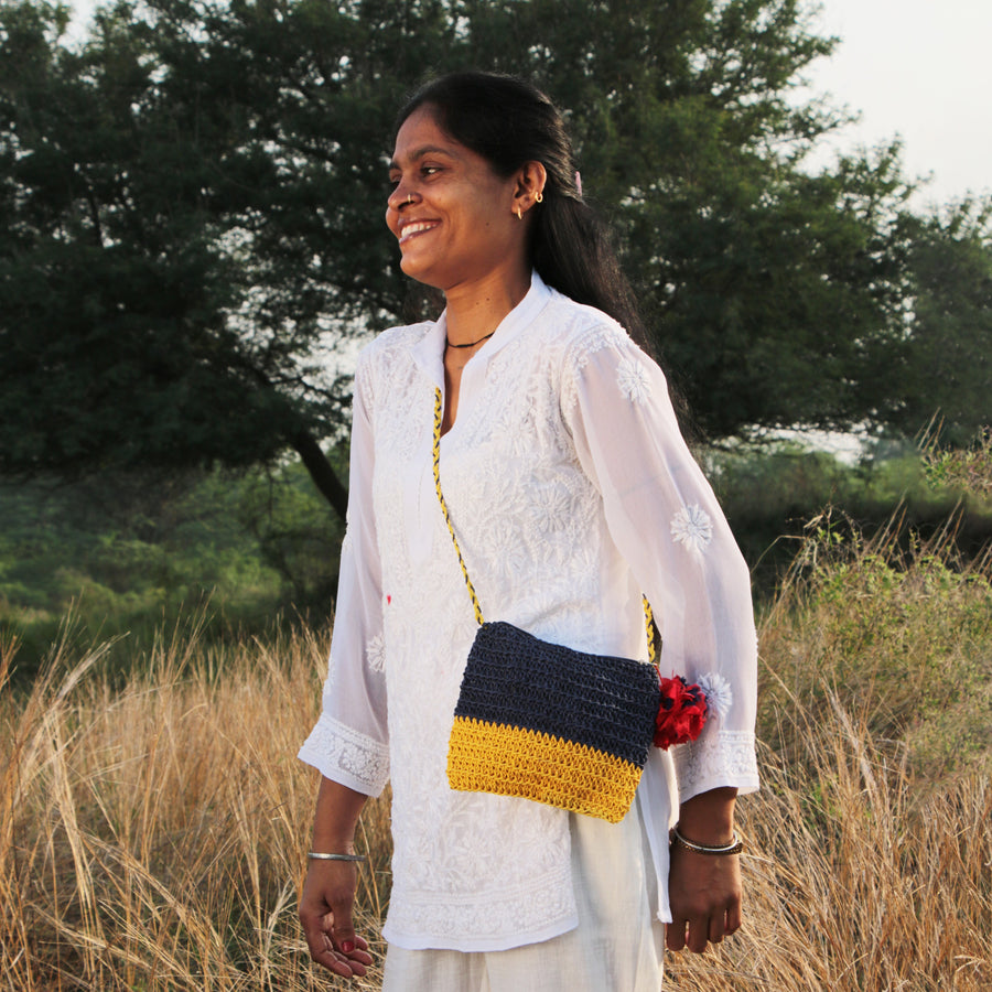 Itihasikala Crochet Sling Bag