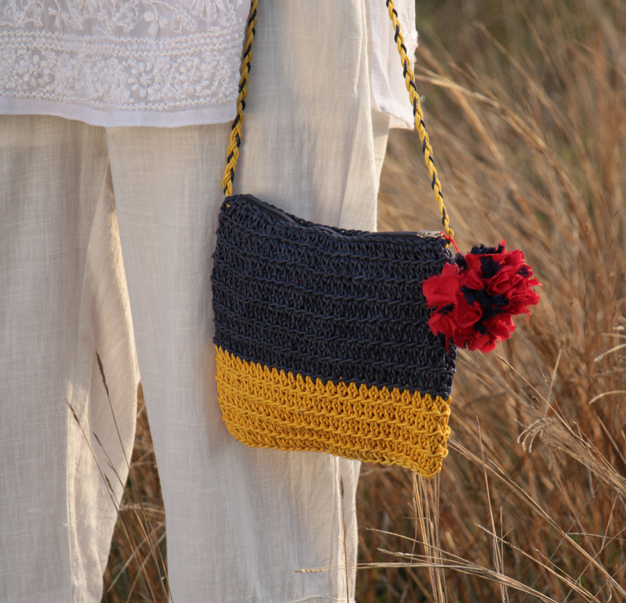 Itihasikala Crochet Sling Bag