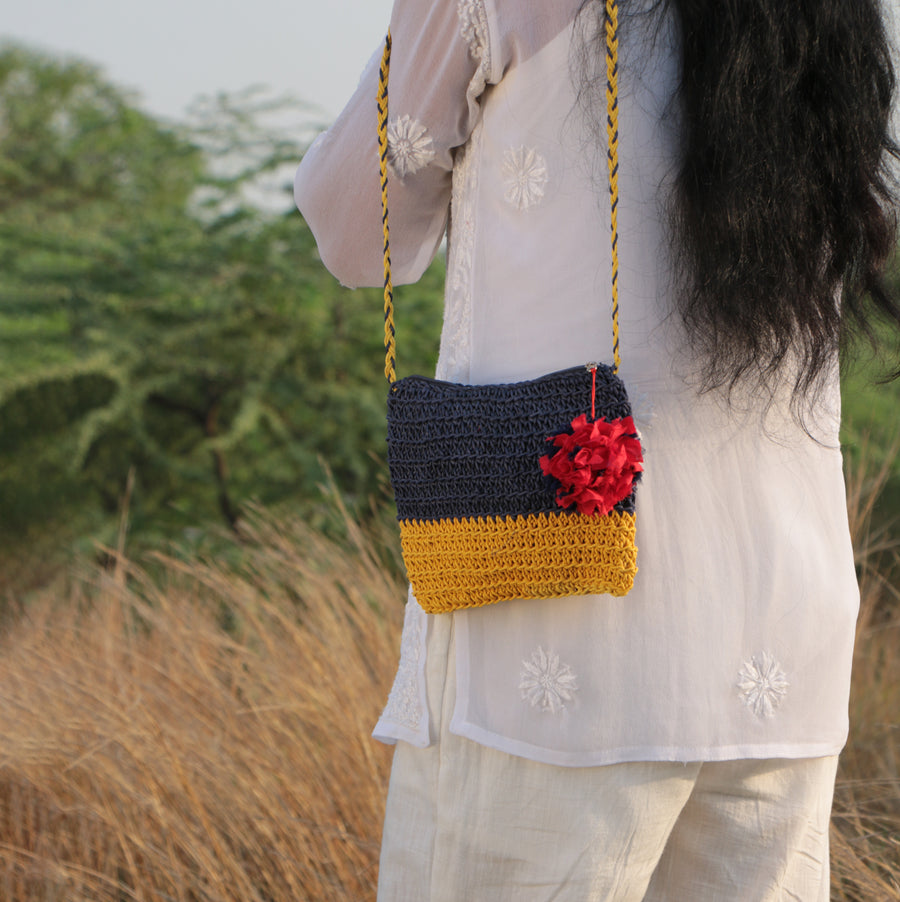 Itihasikala Crochet Sling Bag