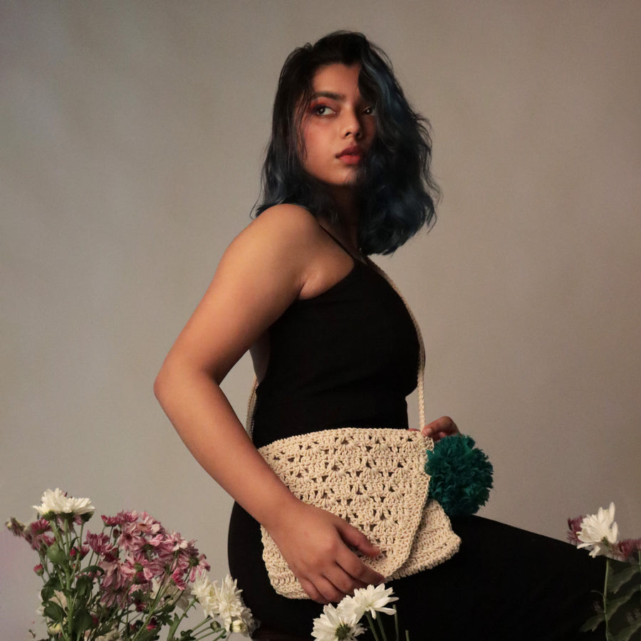 Rectangular Crochet Sling Bag