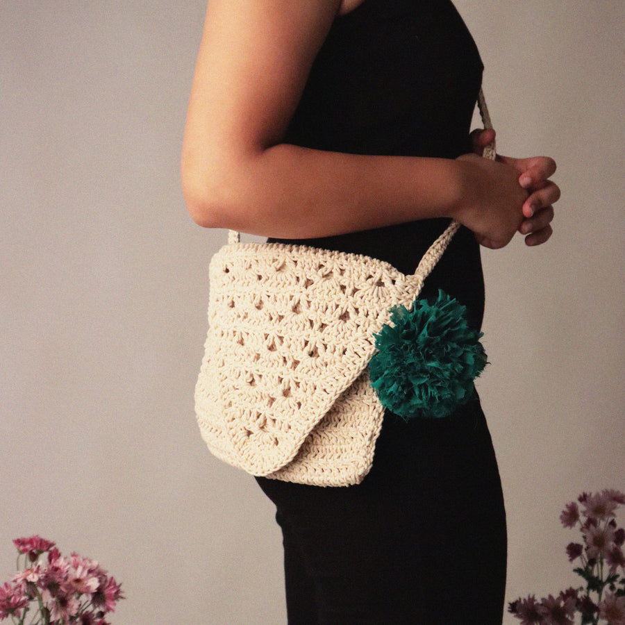 Rectangular Crochet Sling Bag