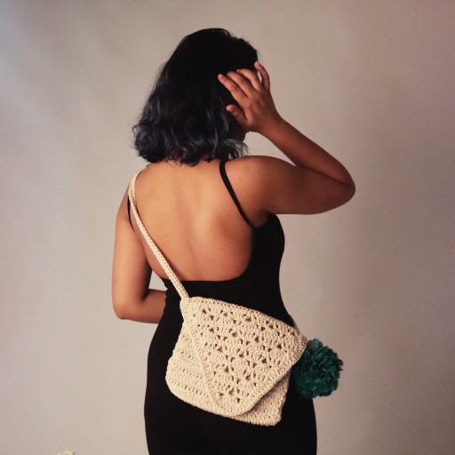 Rectangular Crochet Sling Bag