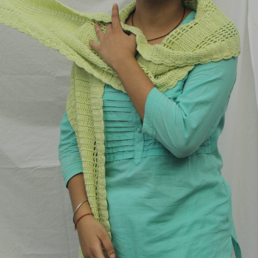 Cotton Crochet Stole