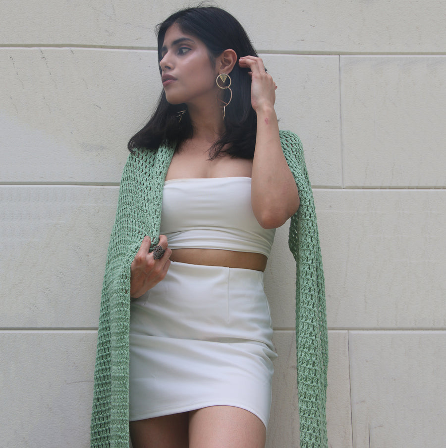 Cotton Crochet Stole