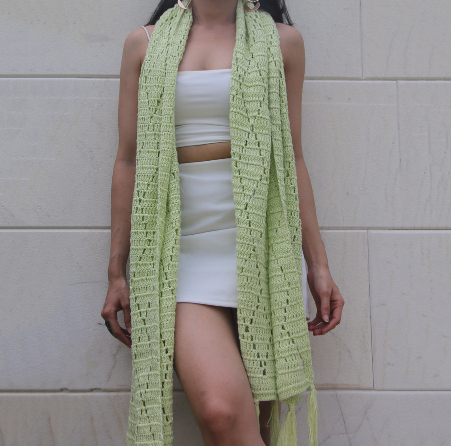 Cotton Crochet Stole