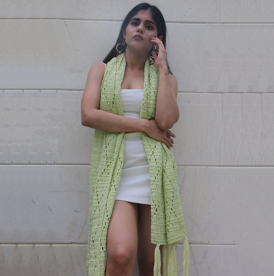 Cotton Crochet Stole