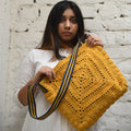 Quad-Spirit Crochet Cross-body Bag