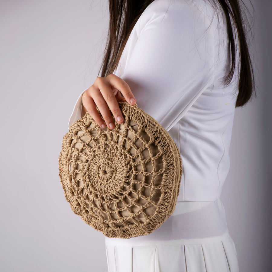 Jaali Crochet Pouch