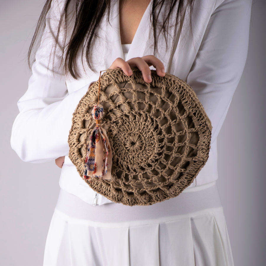 Jaali Crochet Pouch