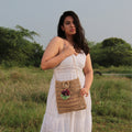 Jute Crochet Jaali Shoulder Bag