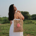 Jute Crochet Jaali Shoulder Bag