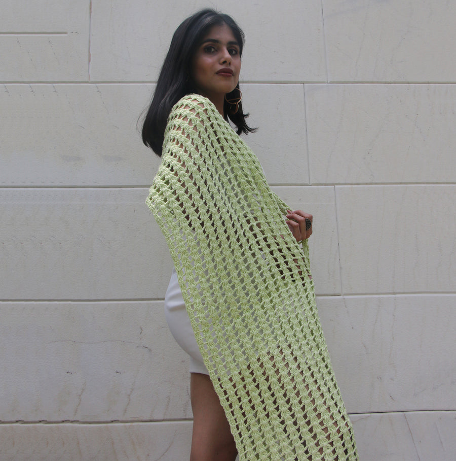 Cotton Crochet Stole