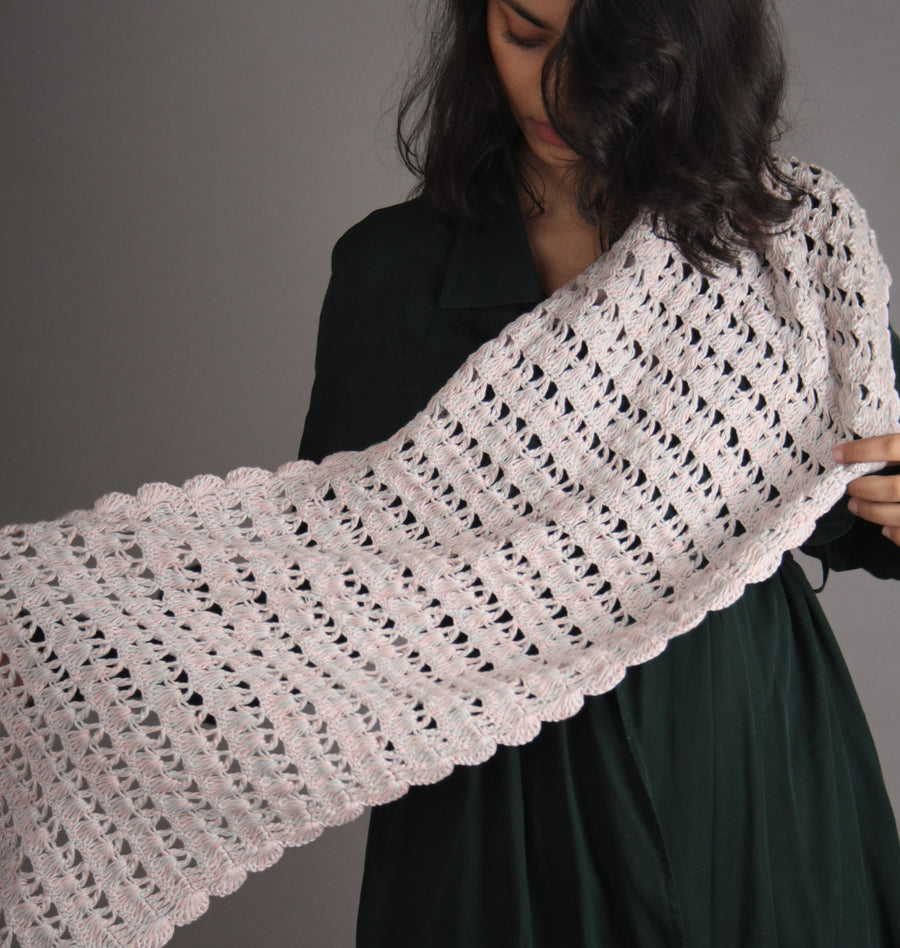 Cotton Crochet Stole