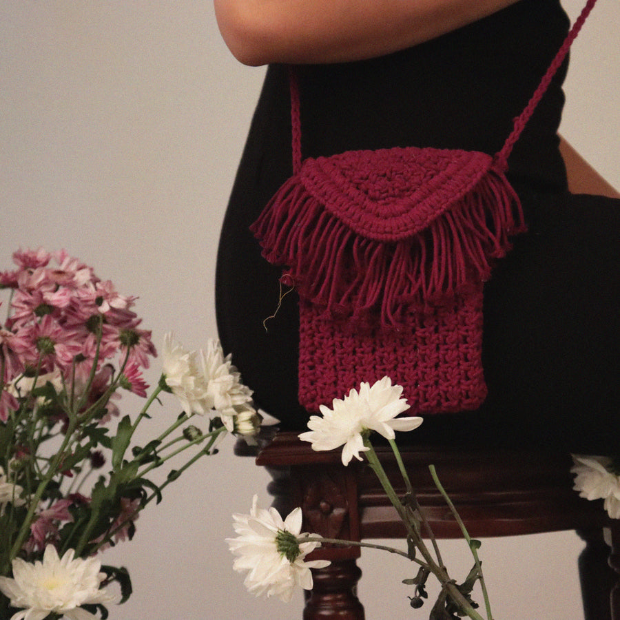 Phone Crochet Sling Bag