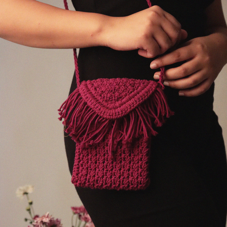 Phone Crochet Sling Bag