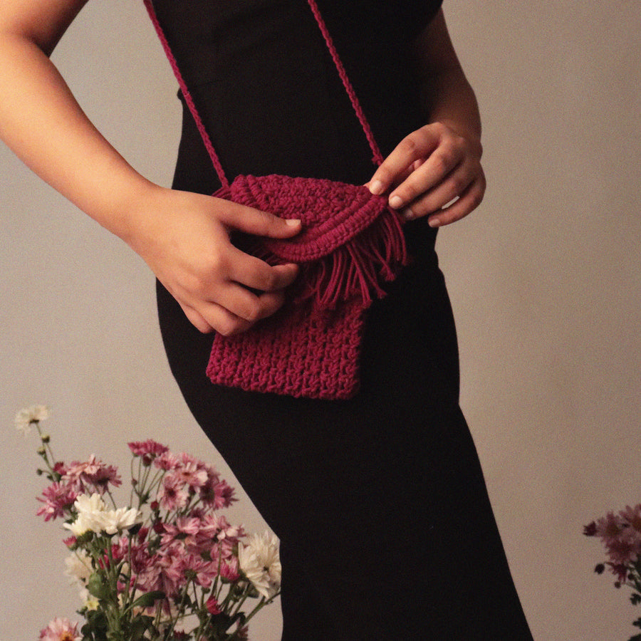 Phone Crochet Sling Bag