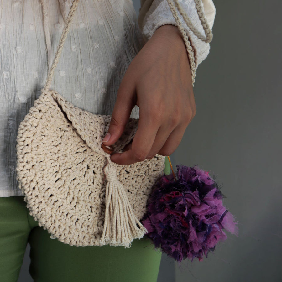 The Miniature Crochet Sling Bag