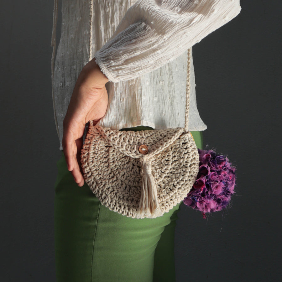 The Miniature Crochet Sling Bag