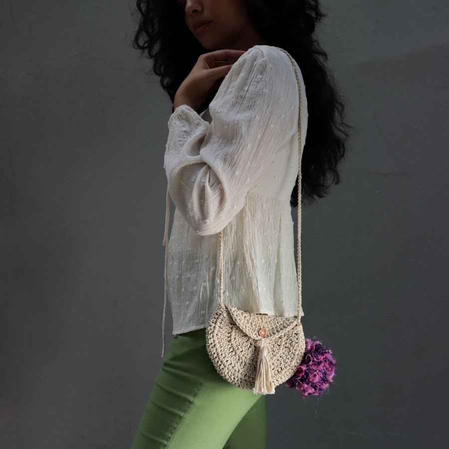 The Miniature Crochet Sling Bag