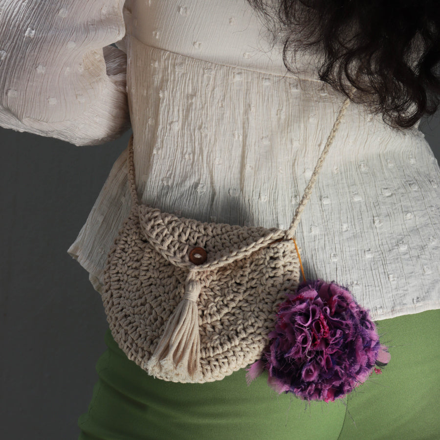 The Miniature Crochet Sling Bag