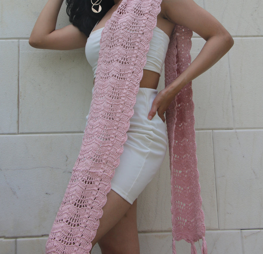 Cotton Crochet Stole