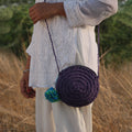 Miniature Round Crochet Sling Bag