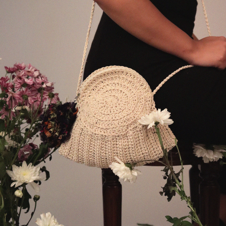 The Sea Shell Crochet Sling Bag
