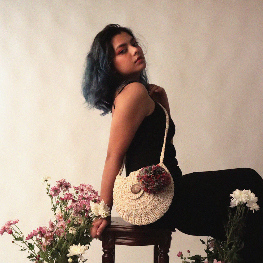 The 'D' Crochet Sling Bag