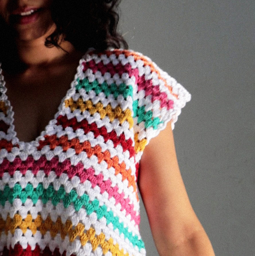 The Rainbow Crochet Top