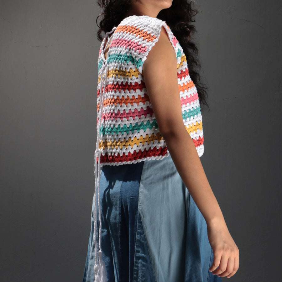 The Rainbow Crochet Top