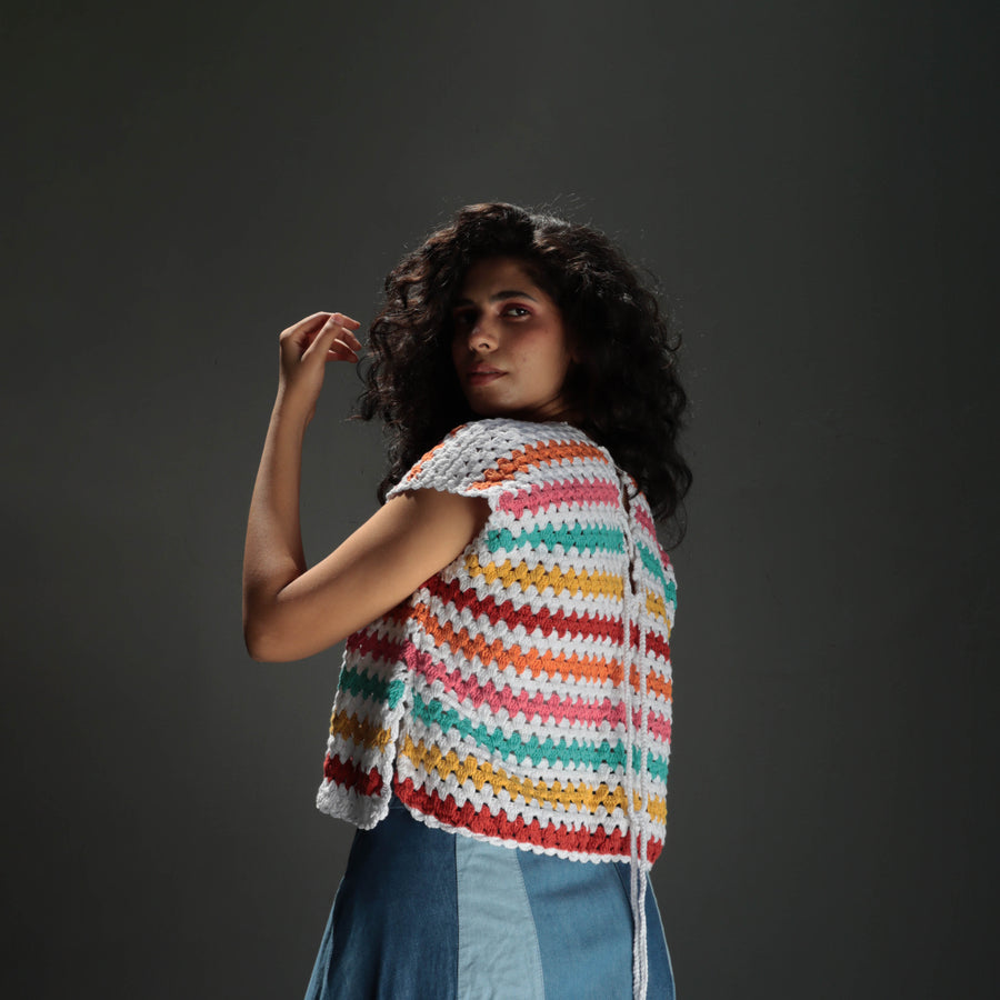 The Rainbow Crochet Top