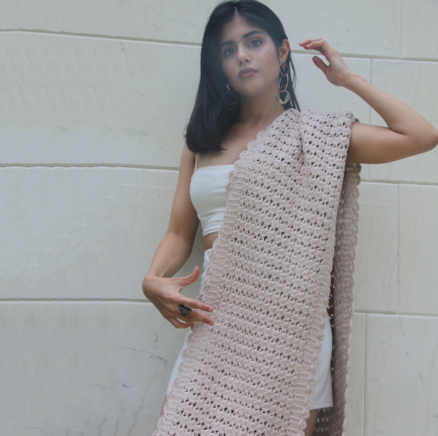 Cotton Crochet Stole