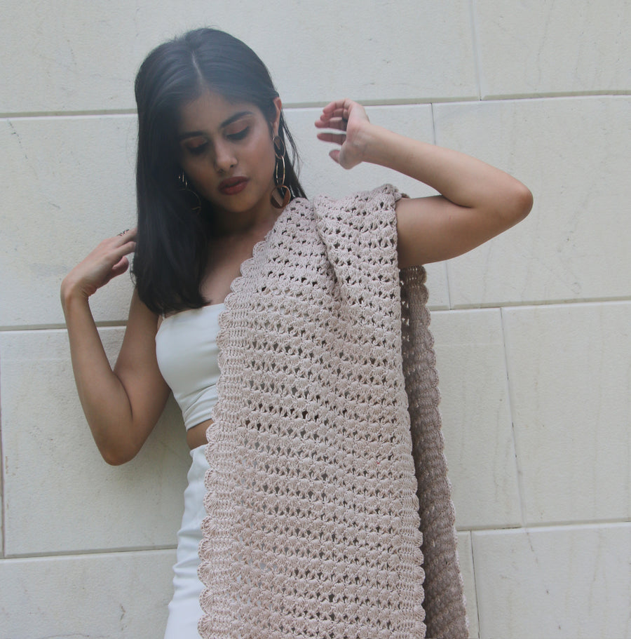 Cotton Crochet Stole