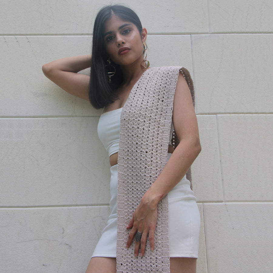 Cotton Crochet Stole