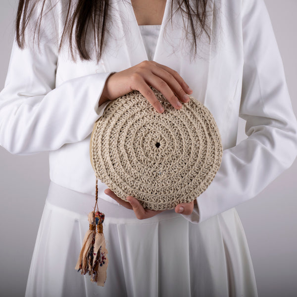 Miniature Round Crochet Pouch