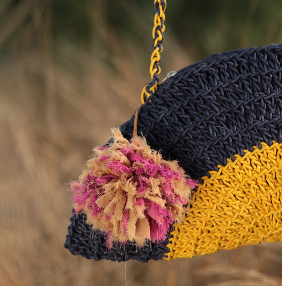 Half Circle Crochet Sling Bag