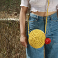 Miniature Round Crochet Sling Bag