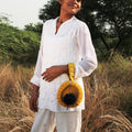 Cylinder Crochet Hand Bag
